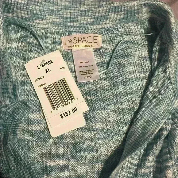 NWT L*Space Aria Long Sleeve V Neck Dress - Picture 4 of 7